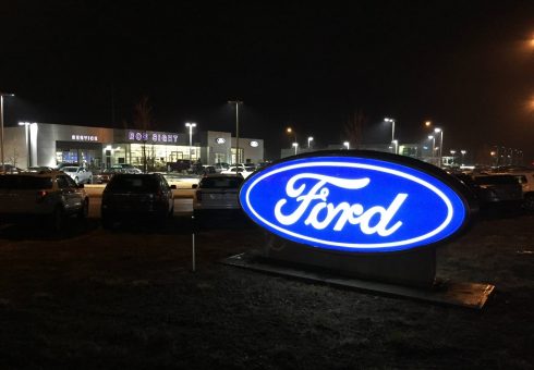 commercial LED retrofit Ford 14