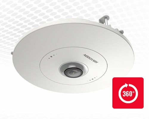 Get HD Output and Smart VCAs with Hikvision’s 6 MP Indoor Network Fisheye Camera
