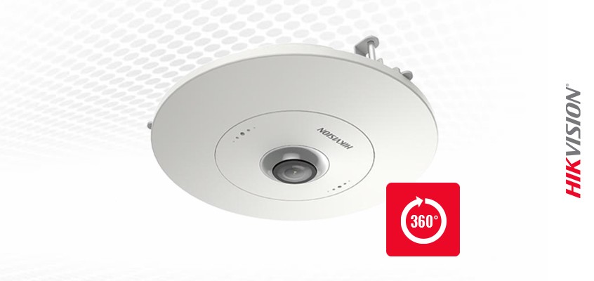 Get HD Output and Smart VCAs with Hikvision’s 6 MP Indoor Network Fisheye Camera